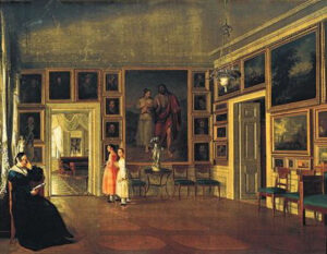 Wnętrze salonu w domu artysty - Aleksander Kokular