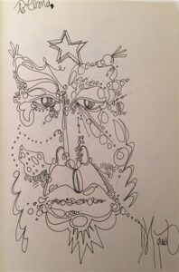 Head of a man crowned with a star