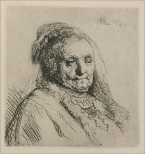Bust of an Old Woman, Rembrandt`s Mother