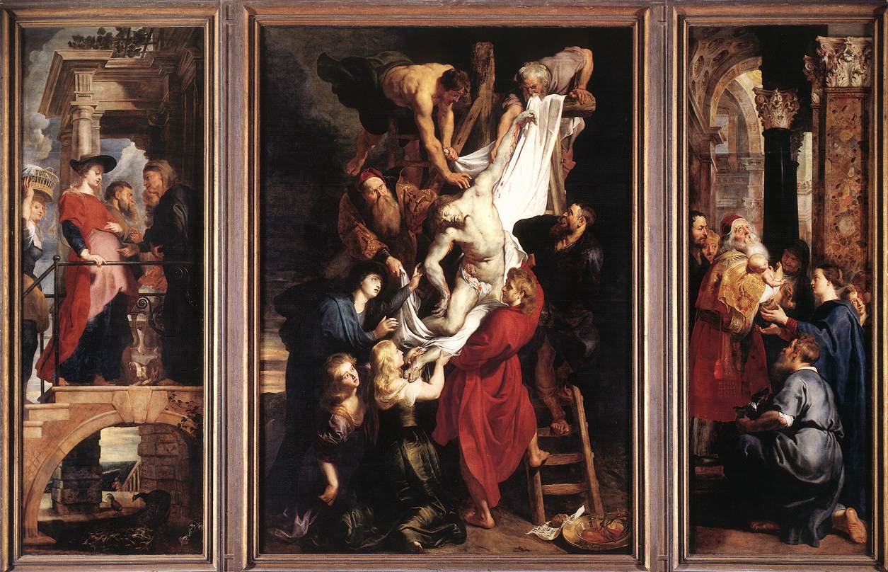 Descent from the Cross - triptych