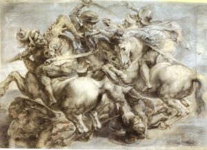 Copy of Battle of Anghiari, the lost painting by Leonardo da Vinci