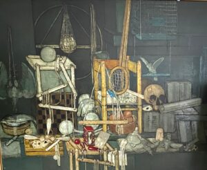 طبيعة صامتة مع جمجمة