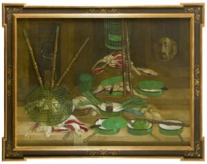 طبيعة صامتة بدرجات الزيتون