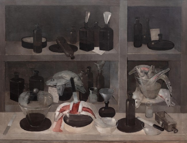 طبيعة صامتة مع زجاجات